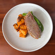 Jerk Snapper w/ Roasted Sweet Potato + Snow Peas